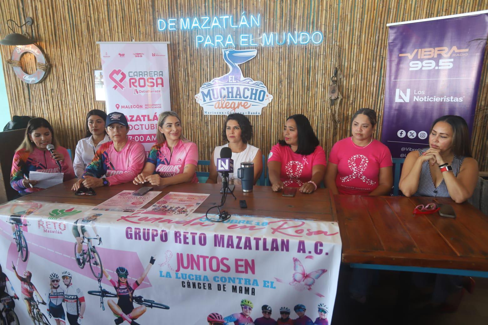 $!Rodada en Rosa: Mazatlán pedalea por la vida
