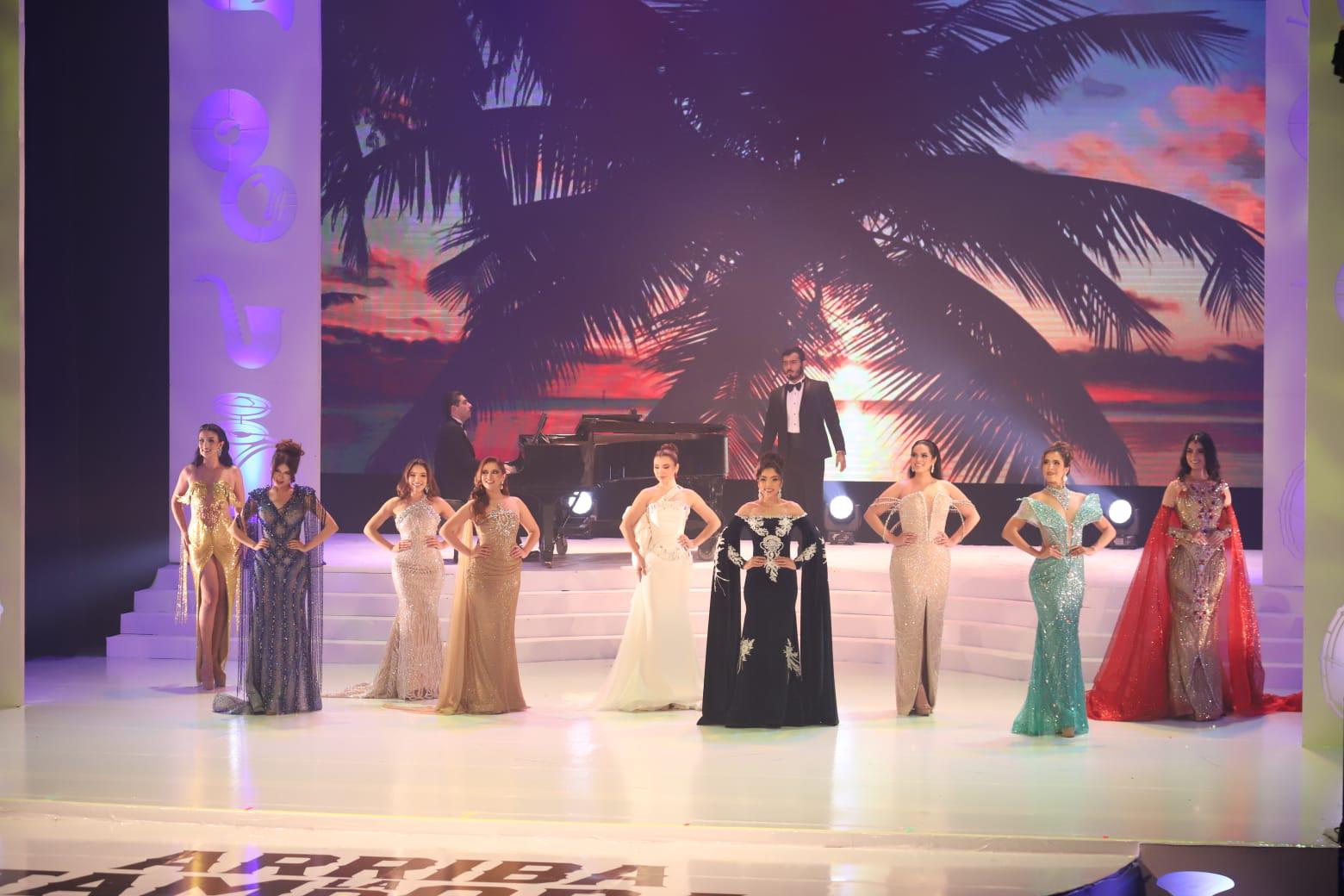 $!Las nueve candidatas participaron en cada una de las etapas del certamen, demostrando carisma, presencia escénica y conexión con el público.