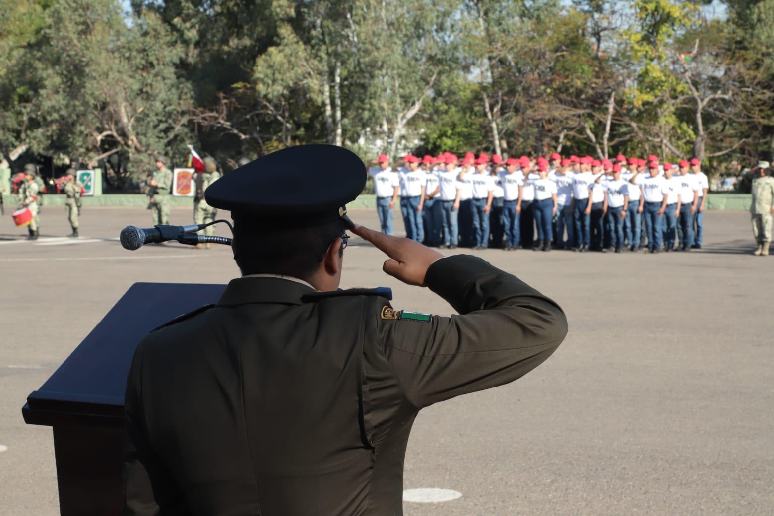 $!Arrancan 201 jóvenes su Servicio Militar Nacional en la Tercera Región de Mazatlán