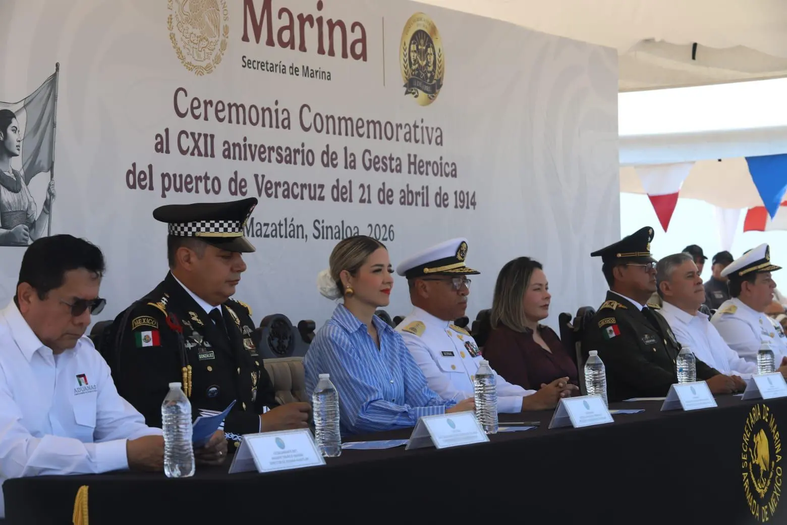 $!Conmemoran en Mazatlán el 112 aniversario de la Gesta Heroica del Puerto de Veracruz