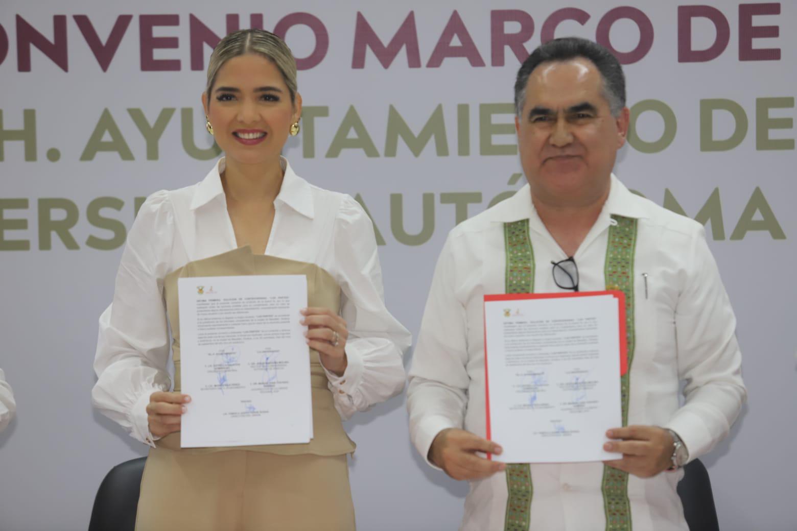 $!Gobierno de Mazatlán y la UAS firman un convenio de colaboración