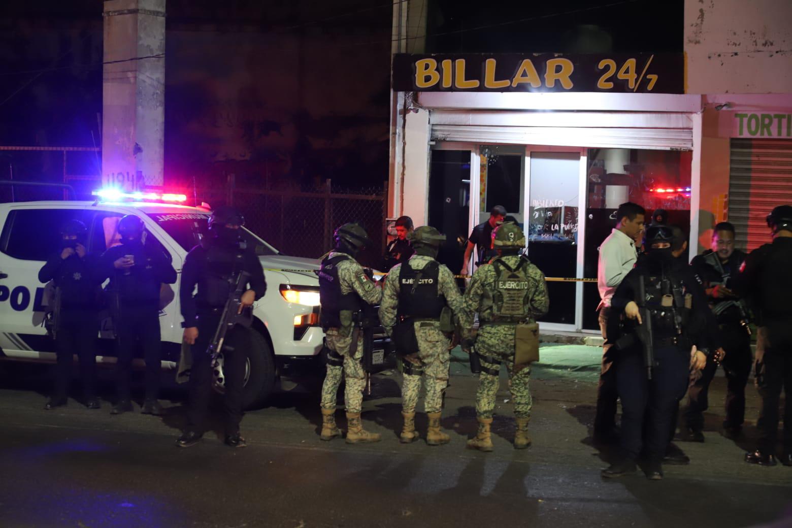 $!Ataque armado en un billar de la colonia Urías deja un muerto y un herido en Mazatlán