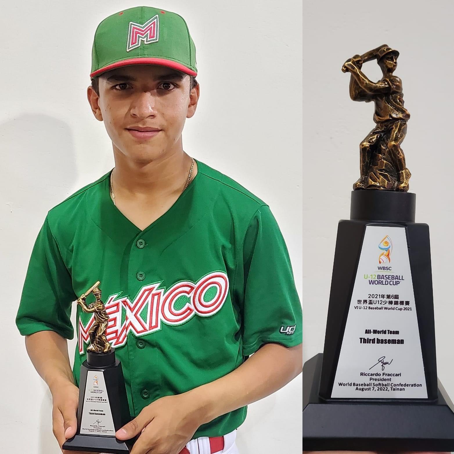$!Culichi Ezequiel Rivera, en el Equipo Ideal del Mundial de Beisbol Sub 12