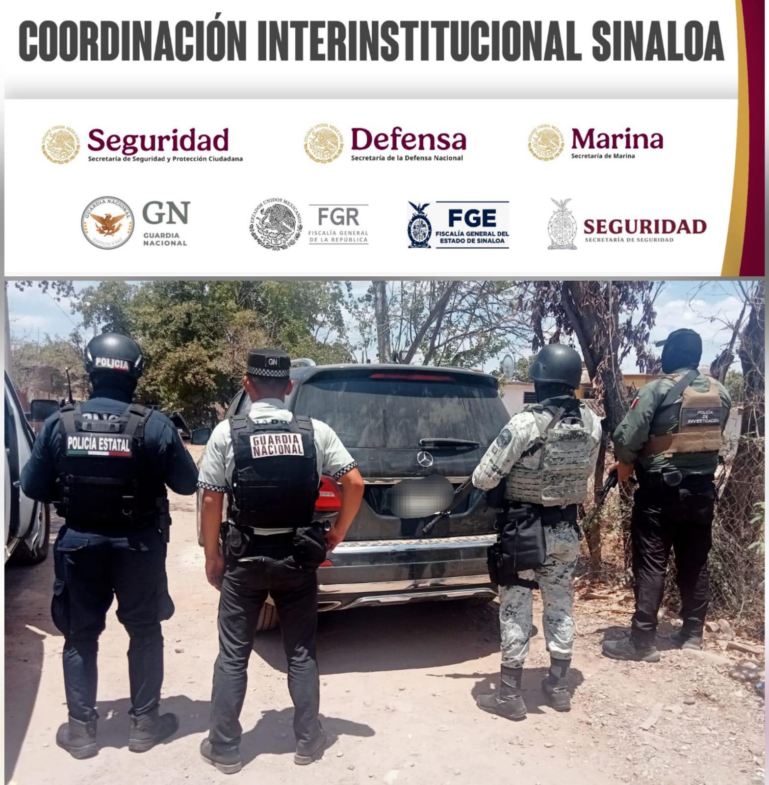 $!Aseguran dos camionetas con reporte de robo en Quilá, al sur de Culiacán