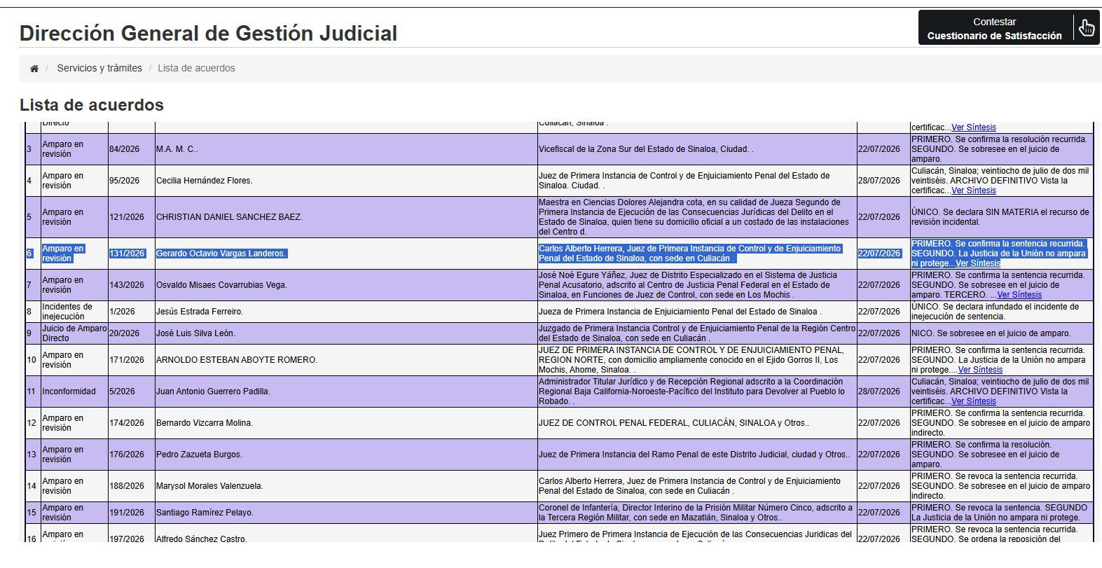 $!Tras revisión, juez de Tribunal Colegiado reafirma vinculación contra Vargas Landeros