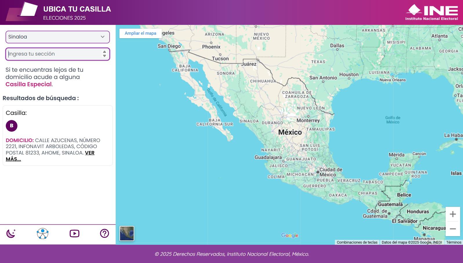 $!Paso a paso: así puedes ubicar tu casilla para votar el próximo 1 de junio en la elección judicial