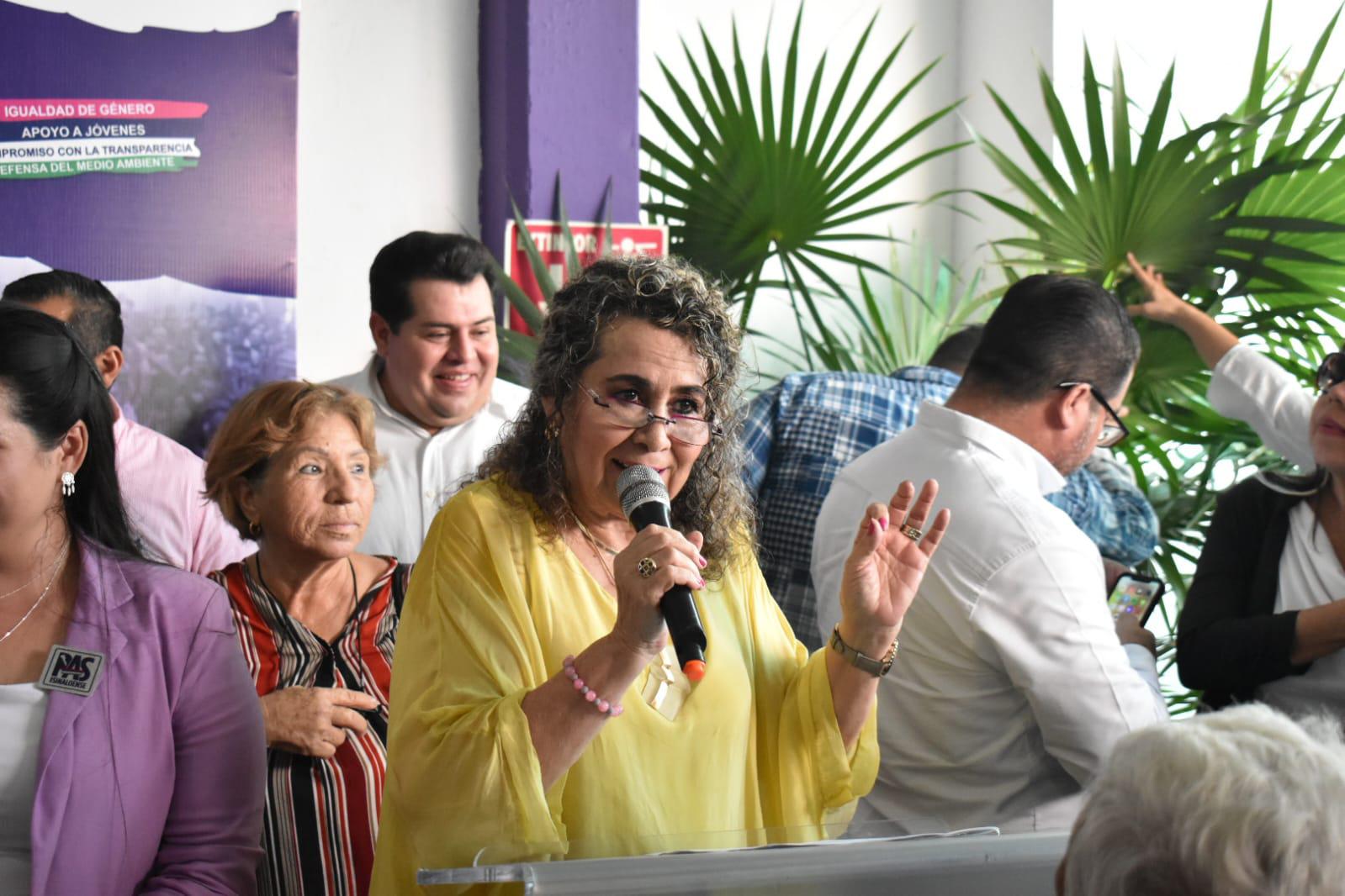 $!El PAS es la segunda fuerza política en Sinaloa: Angélica Díaz