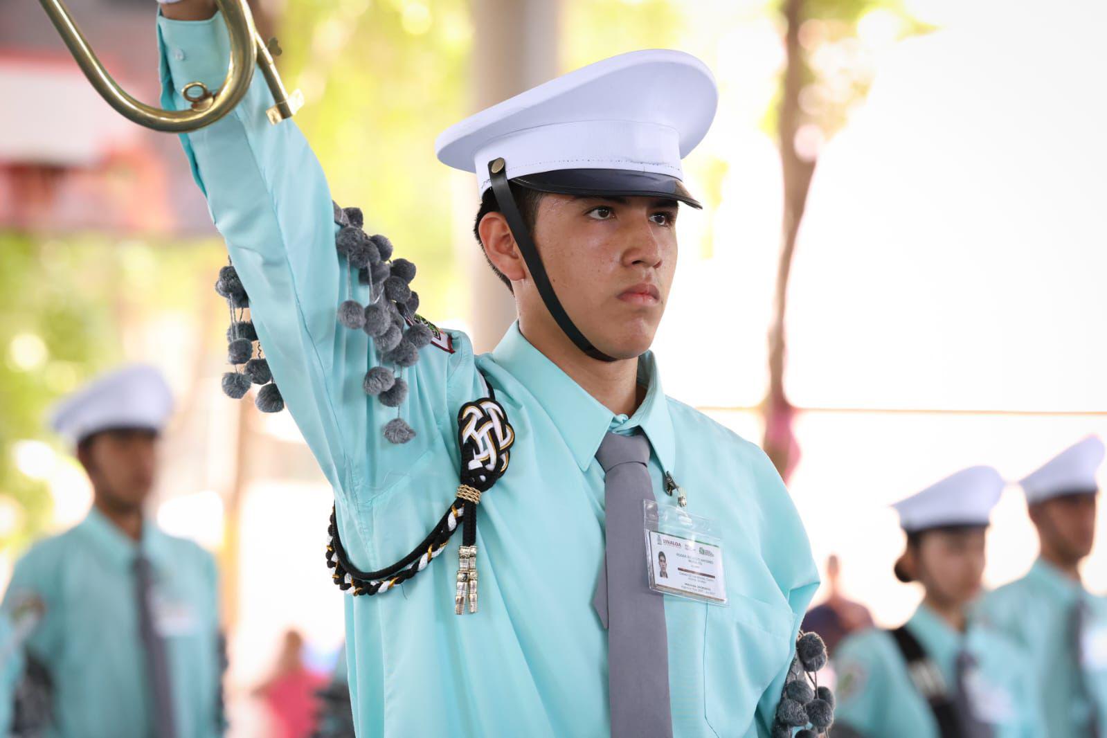 $!Escuinapa y Estación Naranjo triunfan en Encuentro Estatal de Escoltas y Bandas de Guerra Cobaes 2026