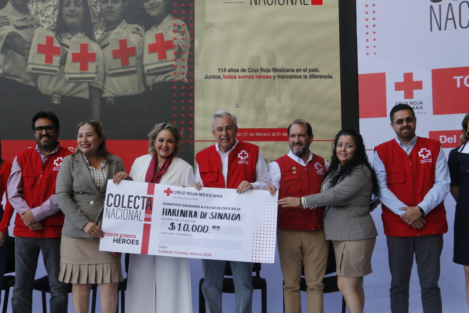 $!Arranca colecta de Cruz Roja bajo el lema ‘Todos somos héroes’ en Sinaloa