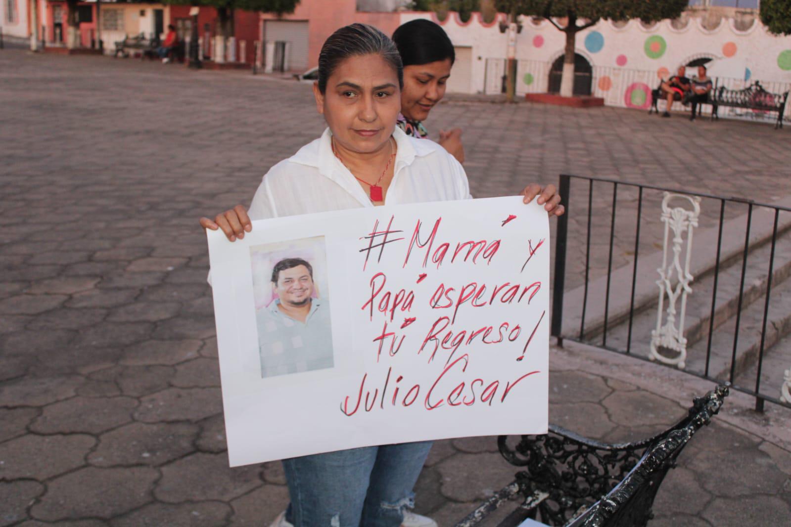 $!Familiares exigen el regreso de Julio César, desaparecido en Rosario