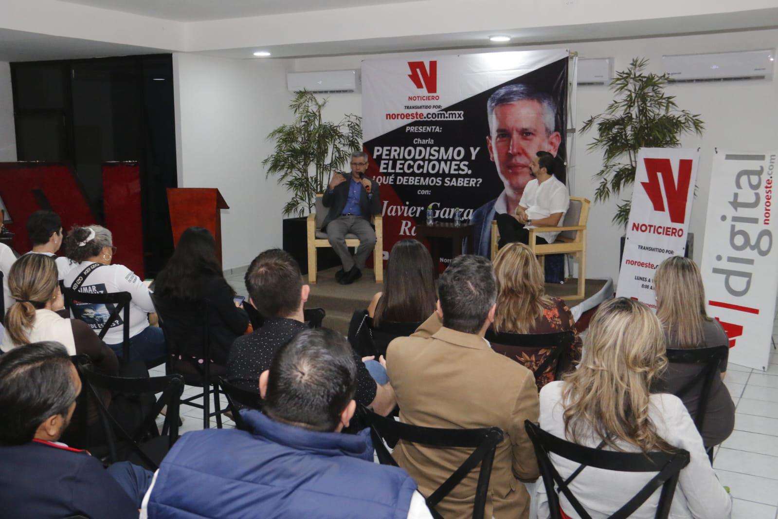 $!Sociedad encierra a medios en ‘burbujas informativas’, reflexiona Javier Garza durante charla en Noroeste