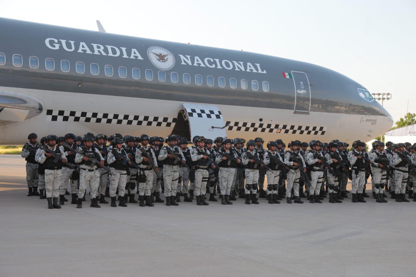 Llegan a Sinaloa elementos de la Guardia Nacional para reforzar seguridad