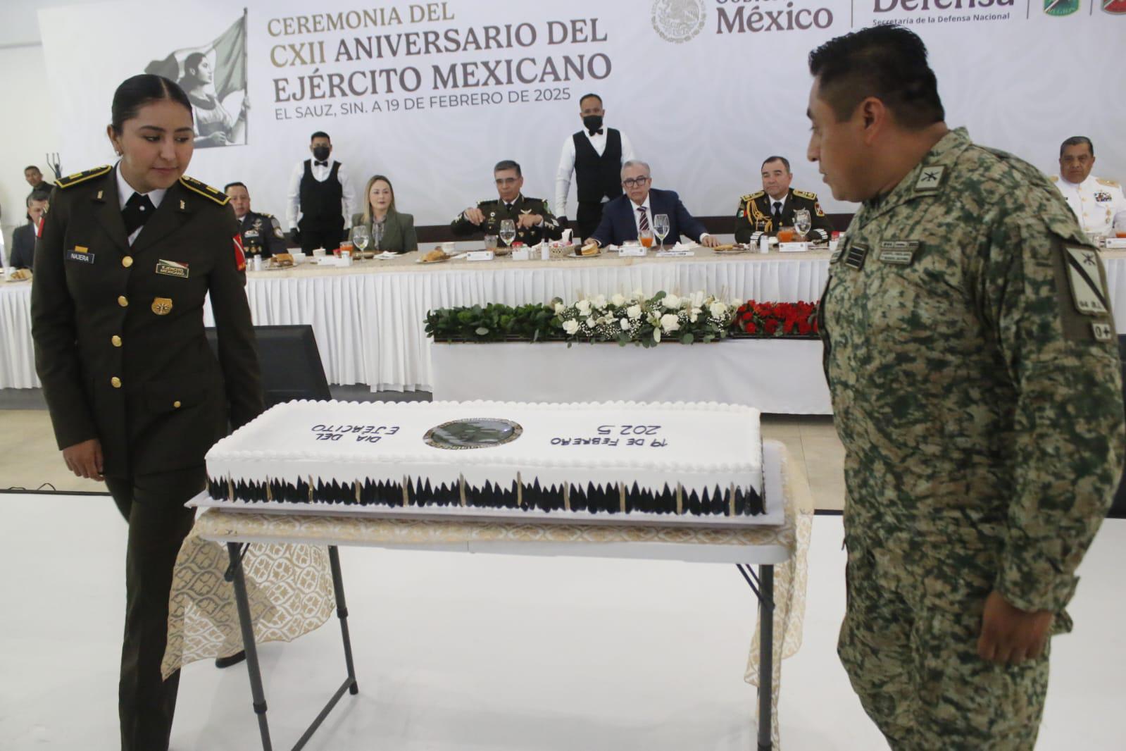 $!‘Ninguna fuerza puede transgredir el orden y quedar impune’, declara Rocha Moya en aniversario del Ejército