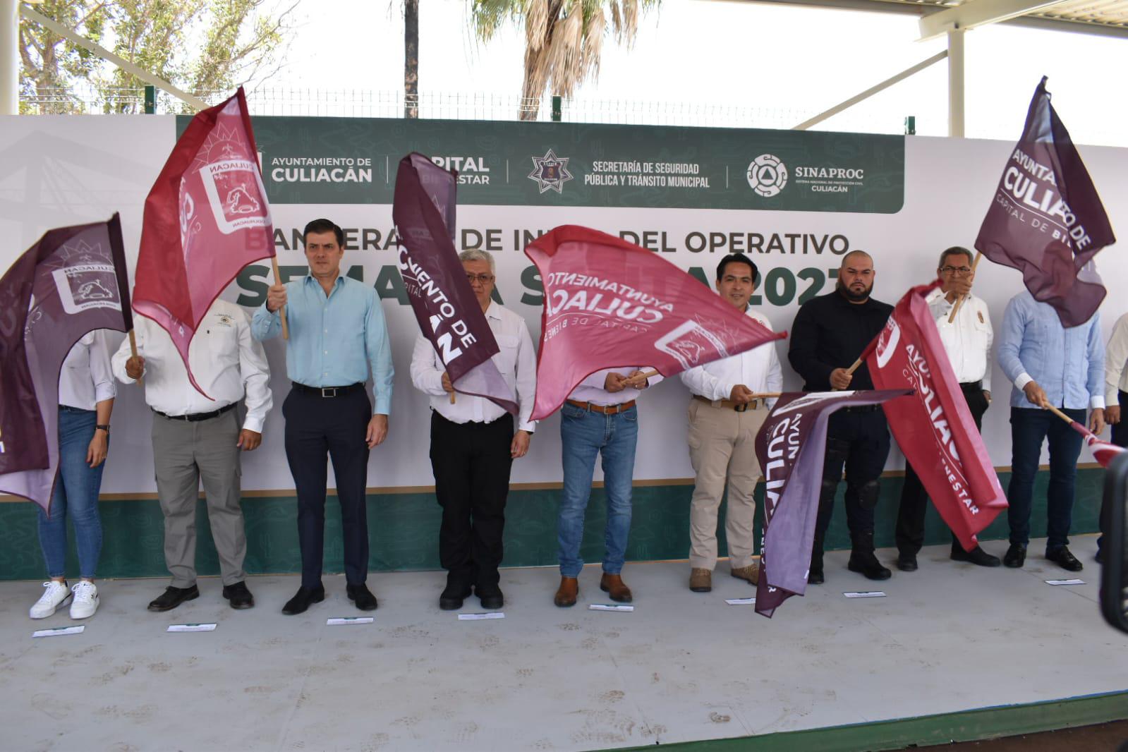 $!Dan banderazo a Operativo de Semana Santa en Culiacán