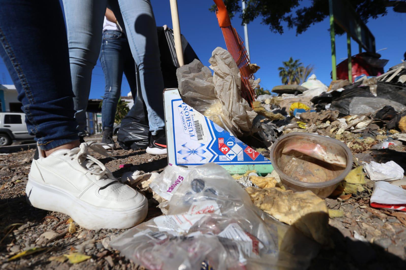 $!Ciudadanos y autoridades limpian zona de mangle en el Estero del Infiernillo, en Mazatlán