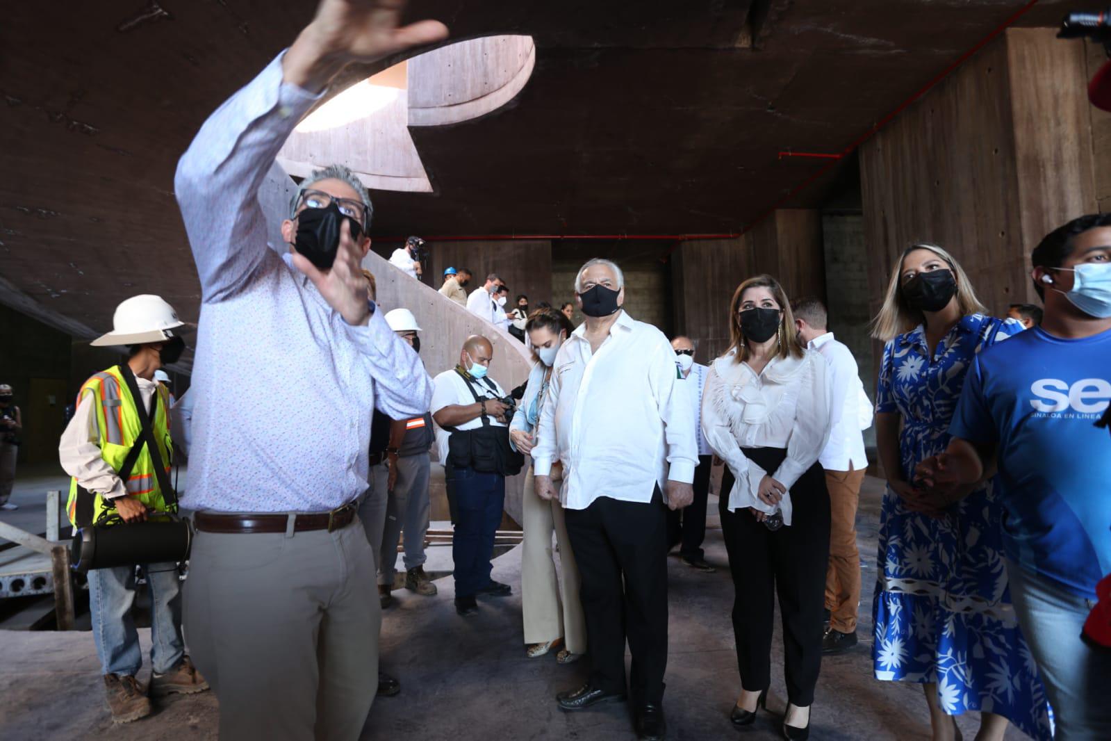 $!Recorre Secretario de Turismo federal nuevo Acuario de Mazatlán, que será ancla del desarrollo regional