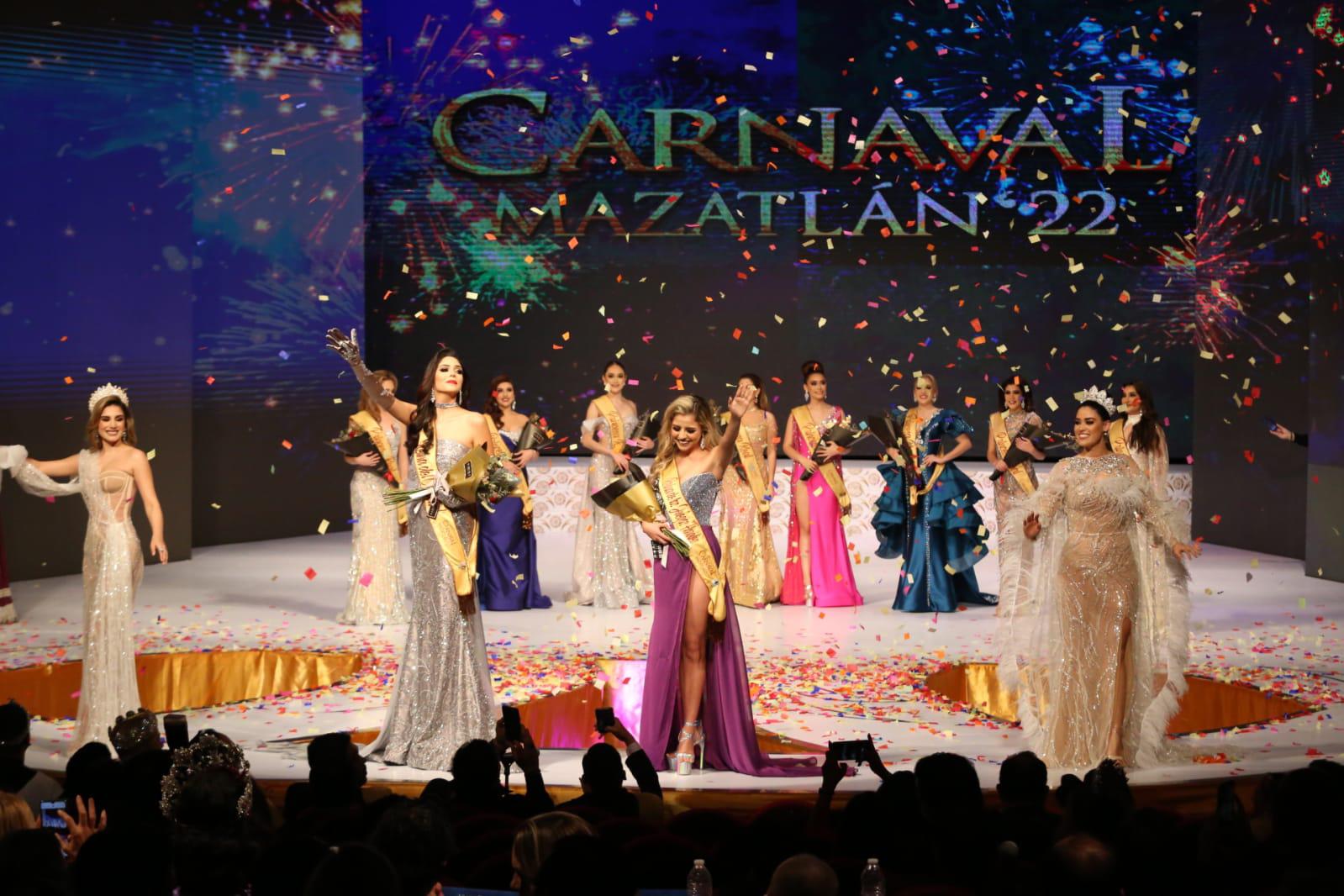 $!Mazatlán ya tiene nuevas soberanas: Carolina, Reina del Carnaval; Ivanna, de los Juegos Florales