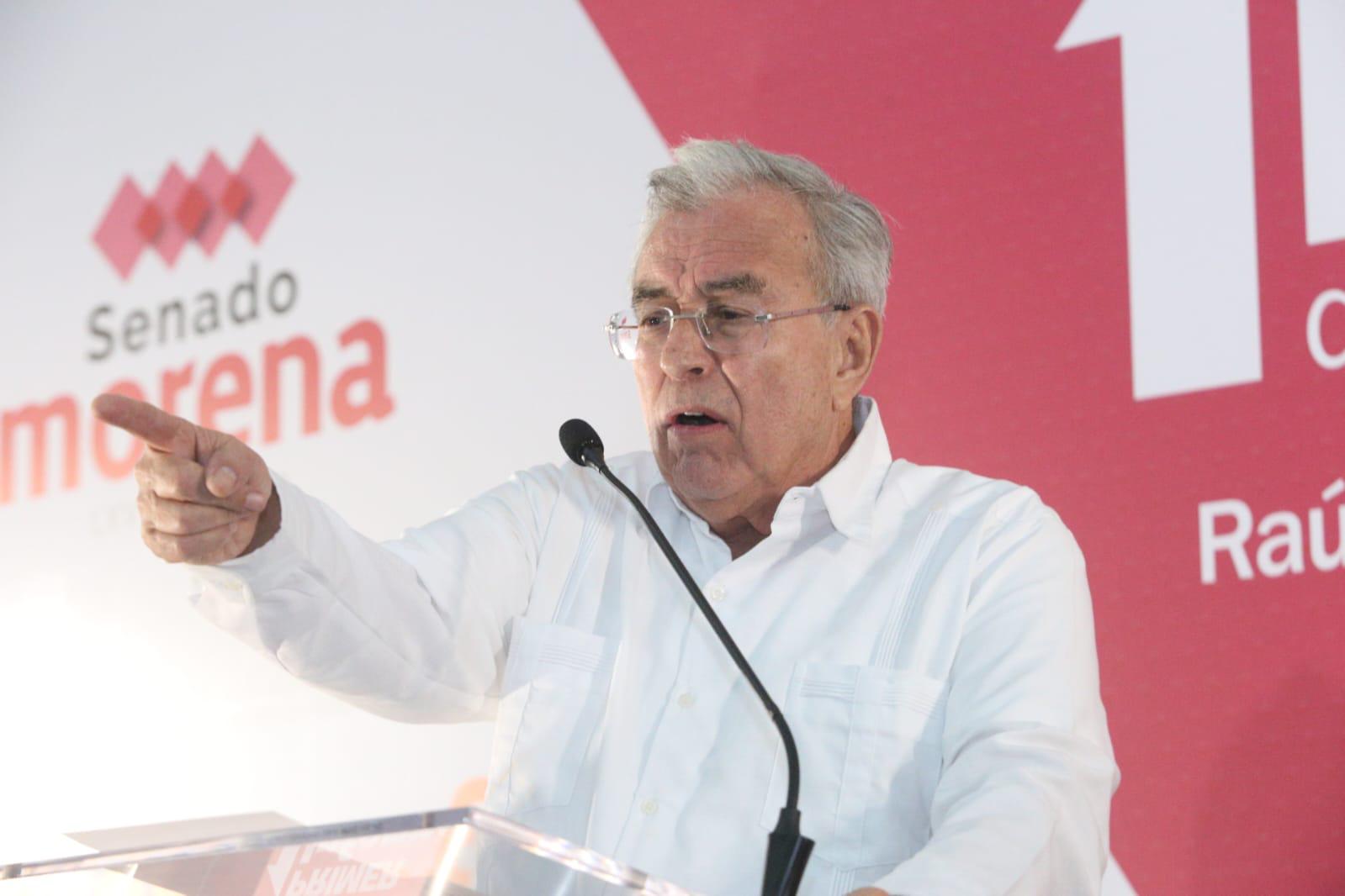 $!En Sinaloa habrá piso parejo para aspirantes presidenciales de Morena: Rocha Moya
