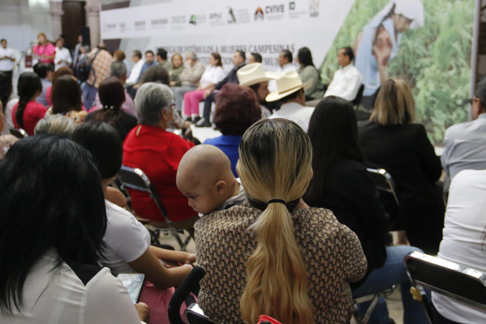 $!Entregan apoyos económicos para proyectos de mujeres campesinas, en Culiacán
