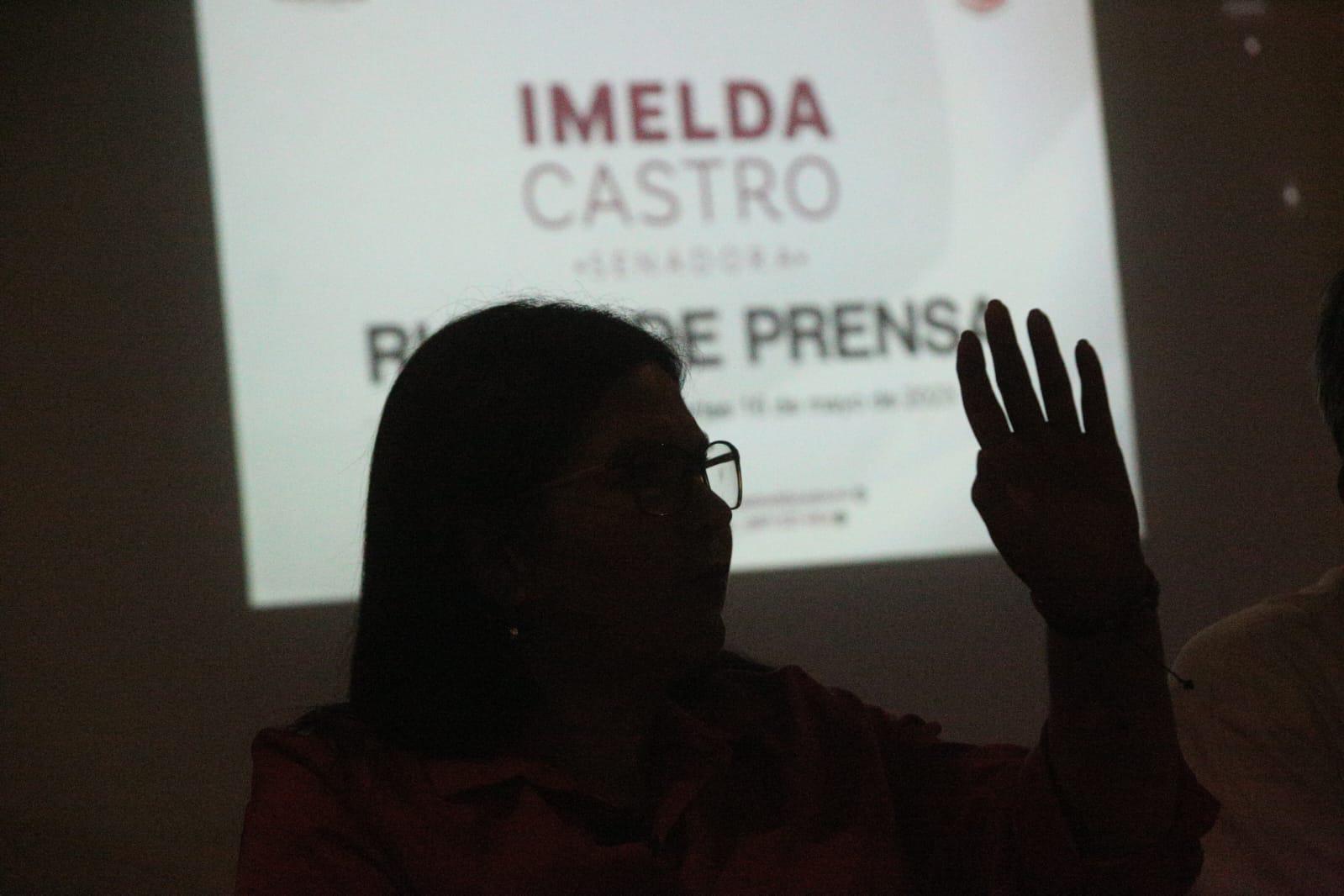 $!Vimos nacer cacicazgo de Héctor Melesio Cuén: Senadora Imelda Castro
