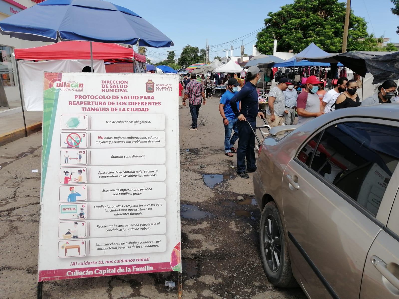 $!En Culiacán, tiangueros de Los Huizaches temen a otro cierre por la pandemia; llaman a la gente a seguir protocolos