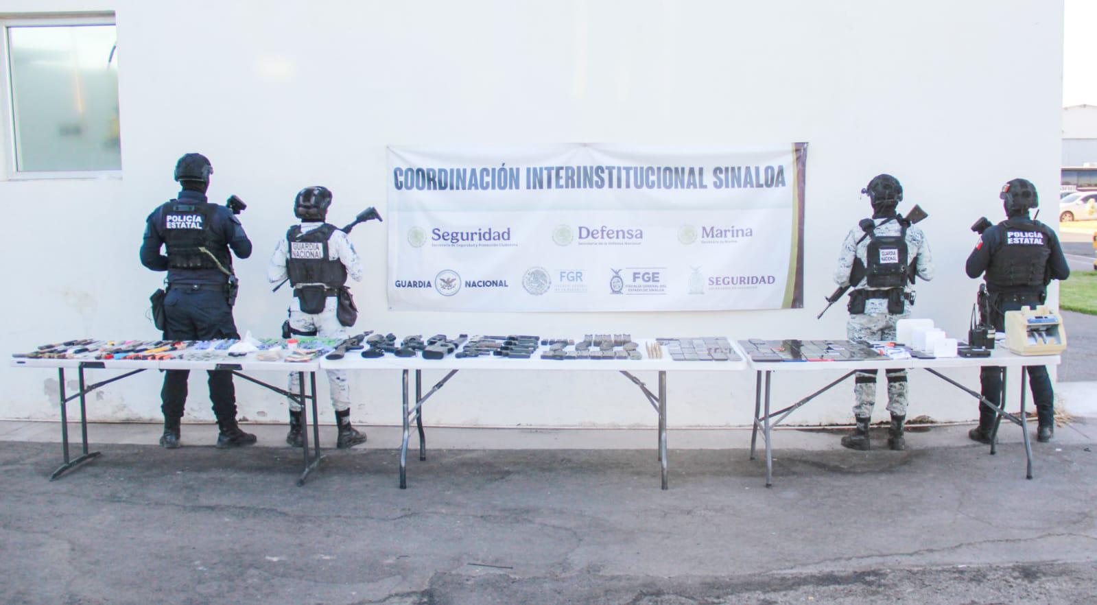 $!Aseguran armas, drogas y 120 mil pesos en operativo al interior del penal de Aguaruto