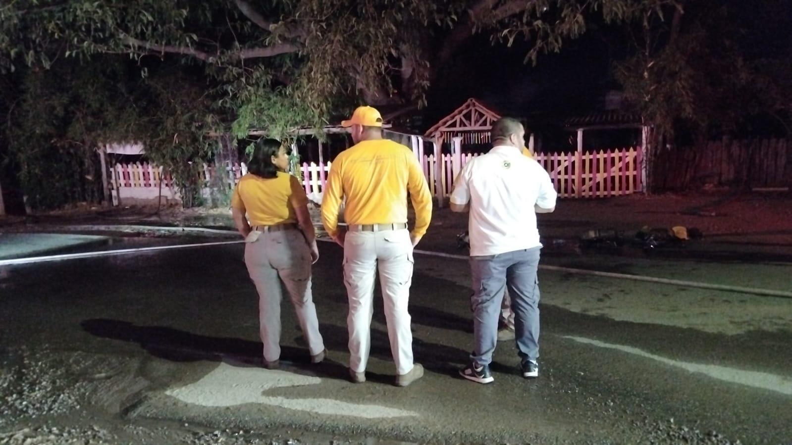 $!Reportan quema de restaurante La Chuparrosa Enamorada en Bacurimí, en Culiacán