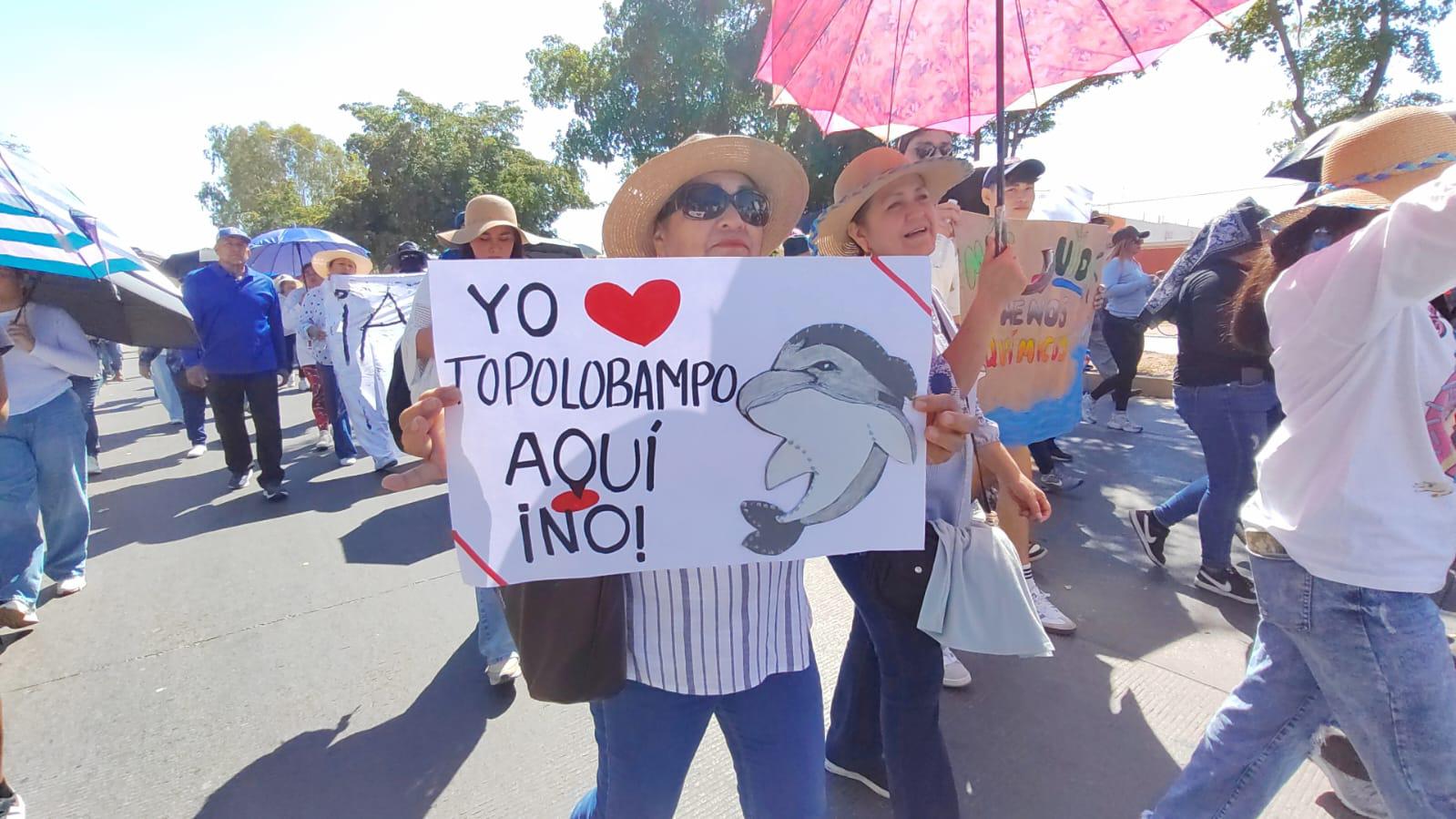 $!Los Mochis se manifiesta y dice ‘¡Aquí No!’ a la planta de amoniaco en Ohuira
