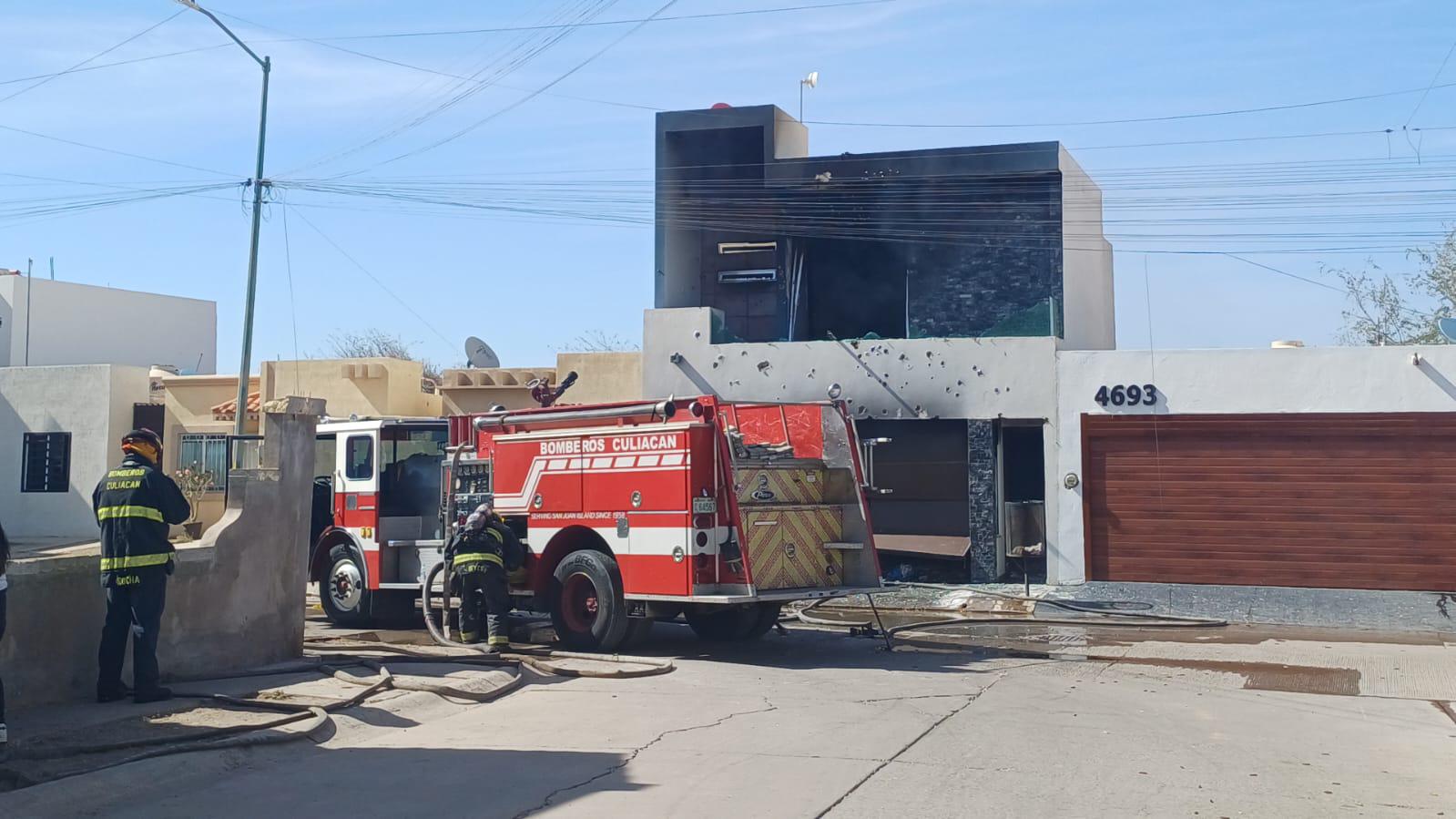 $!Balean dos viviendas en diferentes puntos de Culiacán