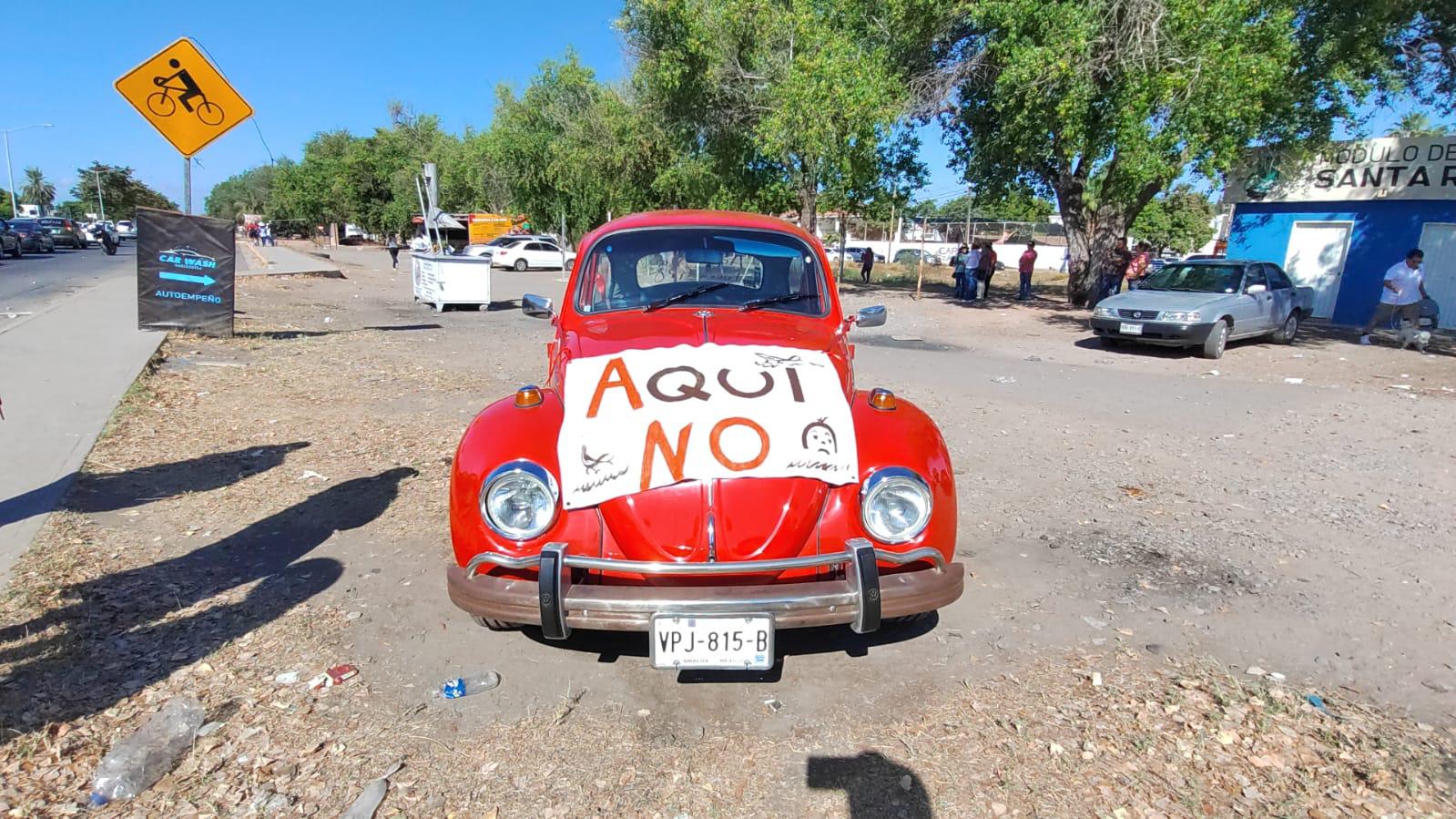 $!Los Mochis se manifiesta y dice ‘¡Aquí No!’ a la planta de amoniaco en Ohuira