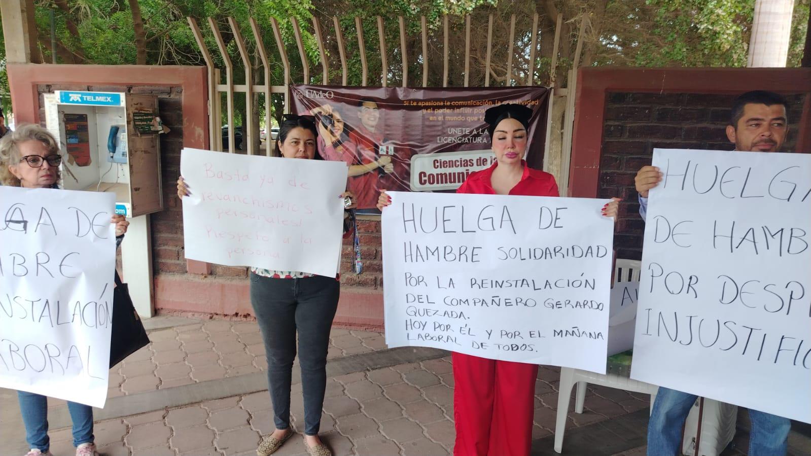 $!Trabajador de la UAdeO en Guasave inicia huelga de hambre por presunto despido injustificado