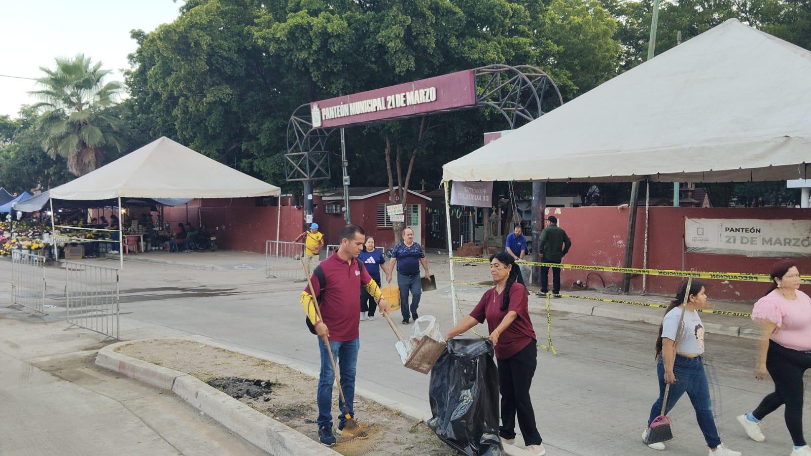 $!Reporta autoridad de Culiacán 2 detenciones y 48 atenciones médicas en panteones de Culiacán
