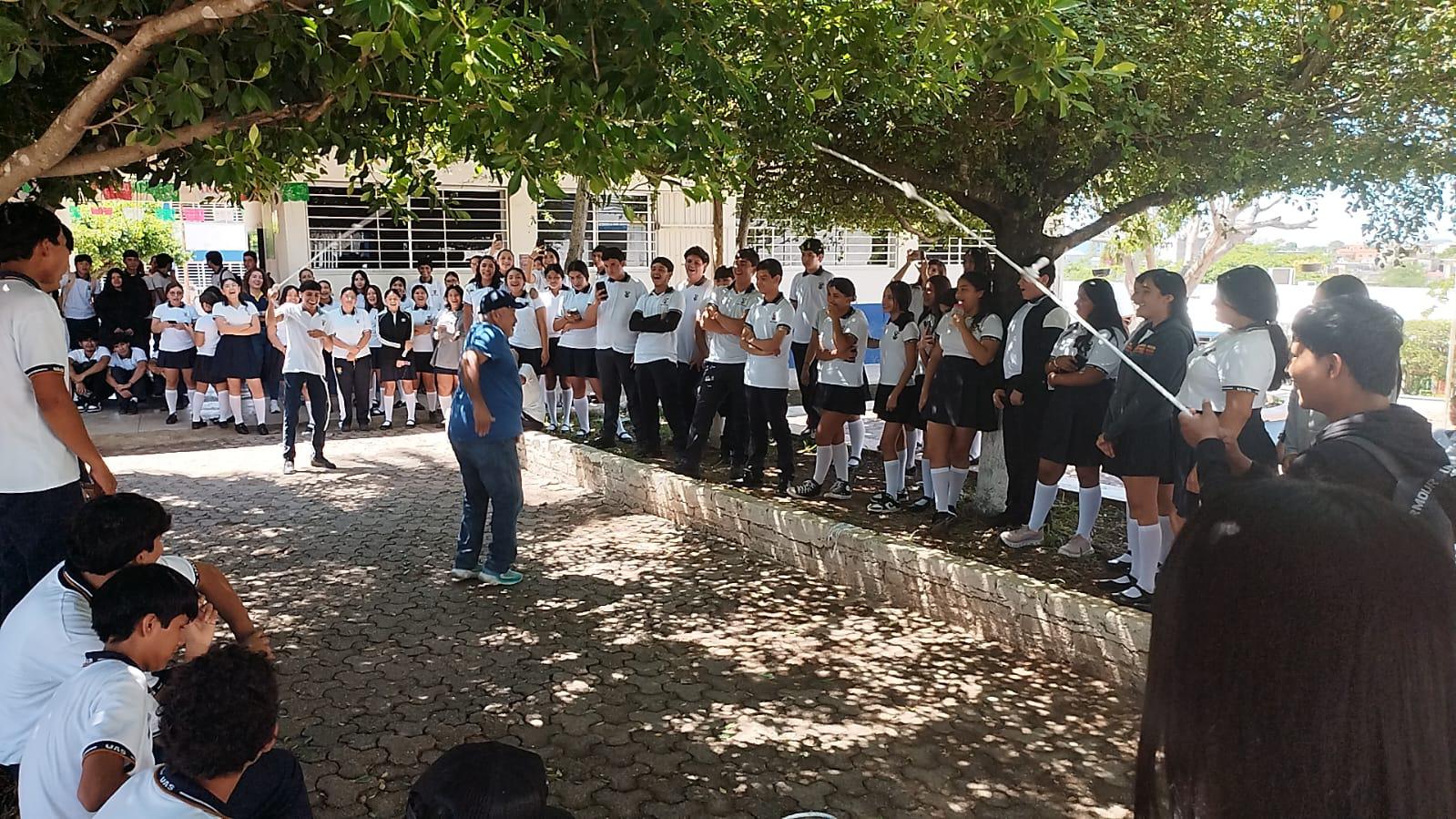 $!Preparatoria UAS Rosario inicia Jornada Nacional de Juegos Tradicionales
