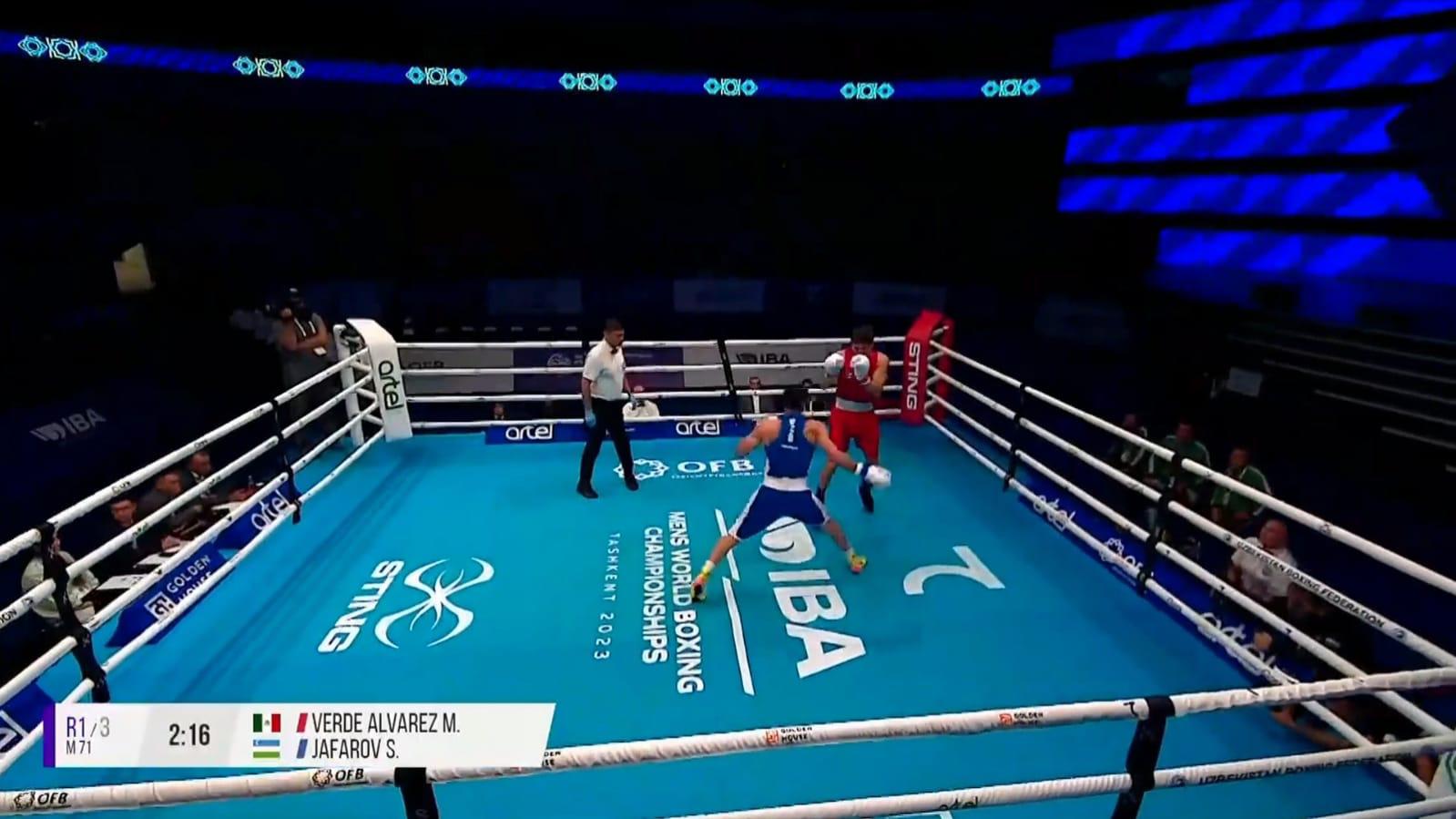 $!Cae Marco Verde en Mundial de Boxeo tras un cerrado duelo