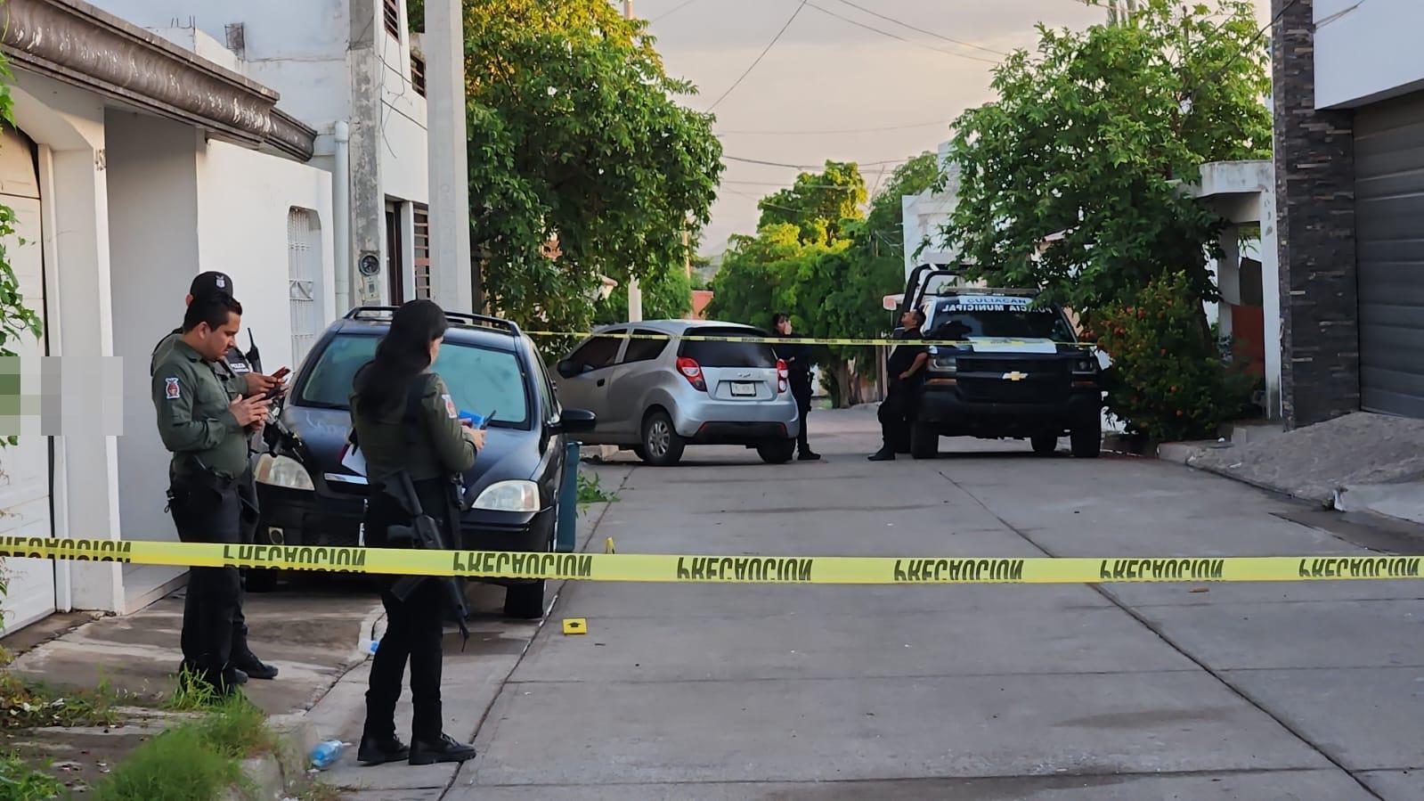 $!Balean domicilio en fraccionamiento al sur de Culiacán