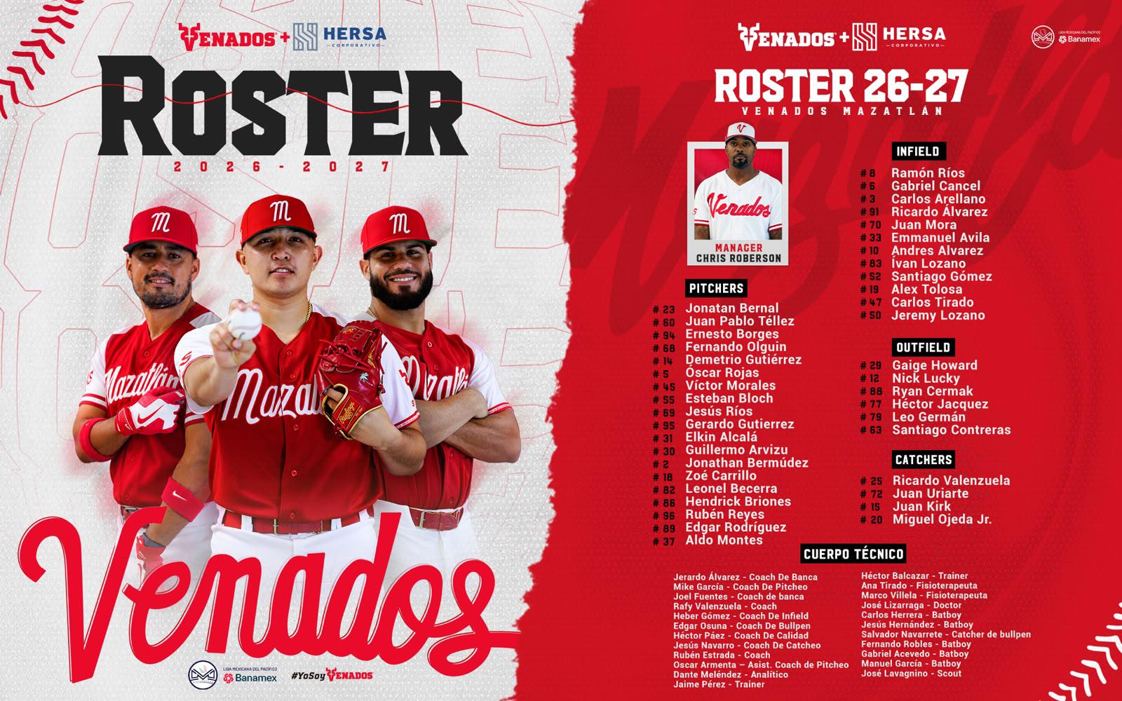 $!Venados y Tomateros ponen este miércoles en marcha la Temporada 2026-2027 de la LMP en Mazatlán