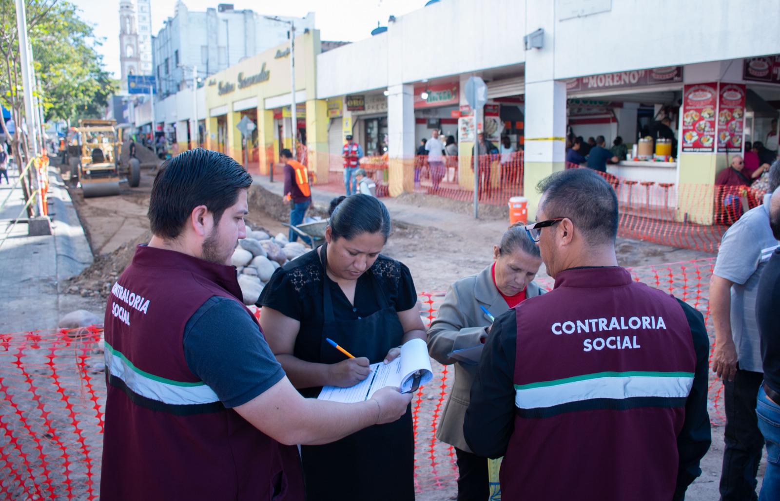 $!Toman protesta a Comité de Participación Ciudadana del proyecto de rehabilitación de la Calle Ángel Flores, en Culiacán