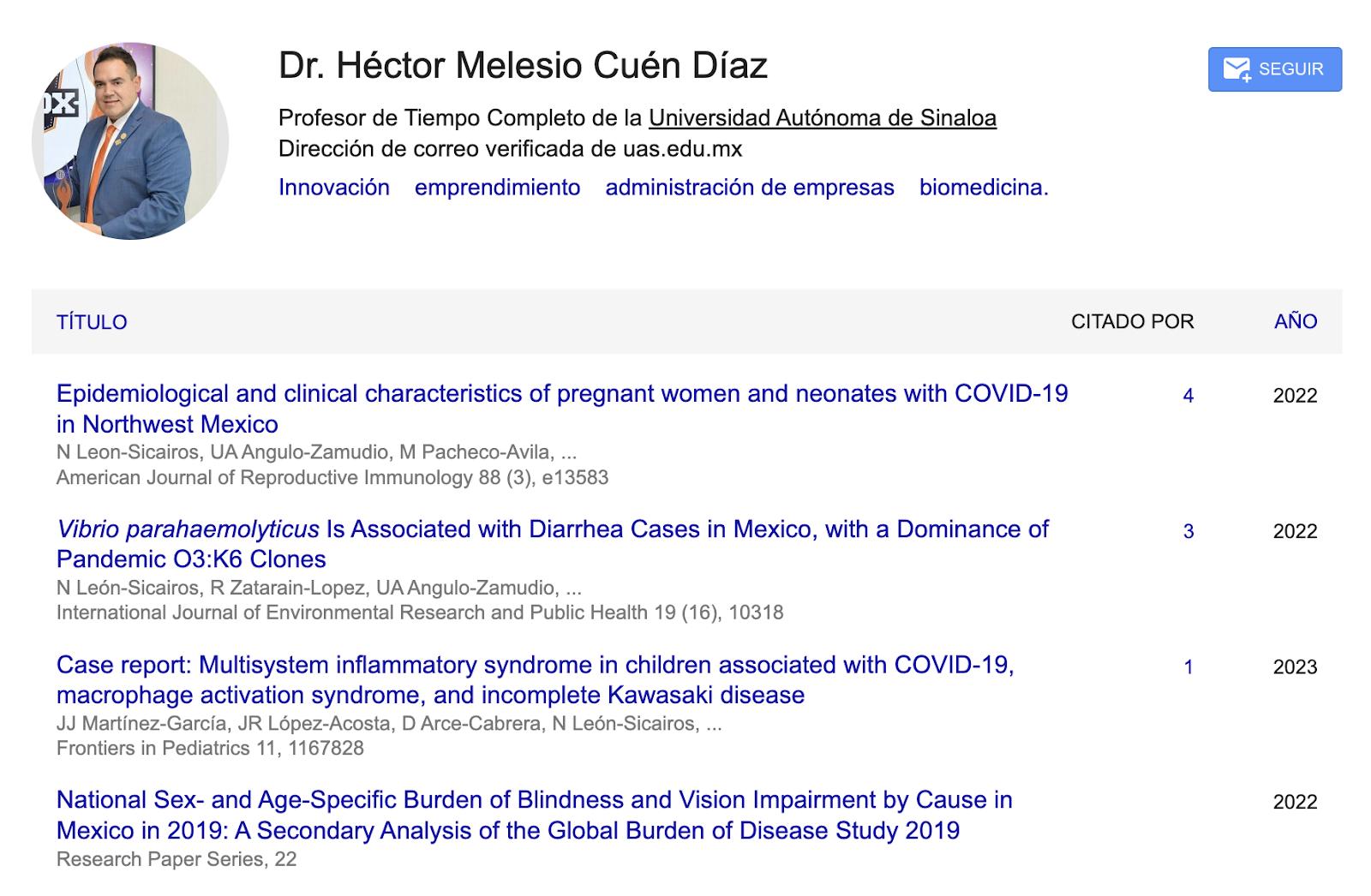 $!Ingresa Héctor Melesio Cuén Díaz a Sistema Nacional de Investigadores con trabajo en medicina