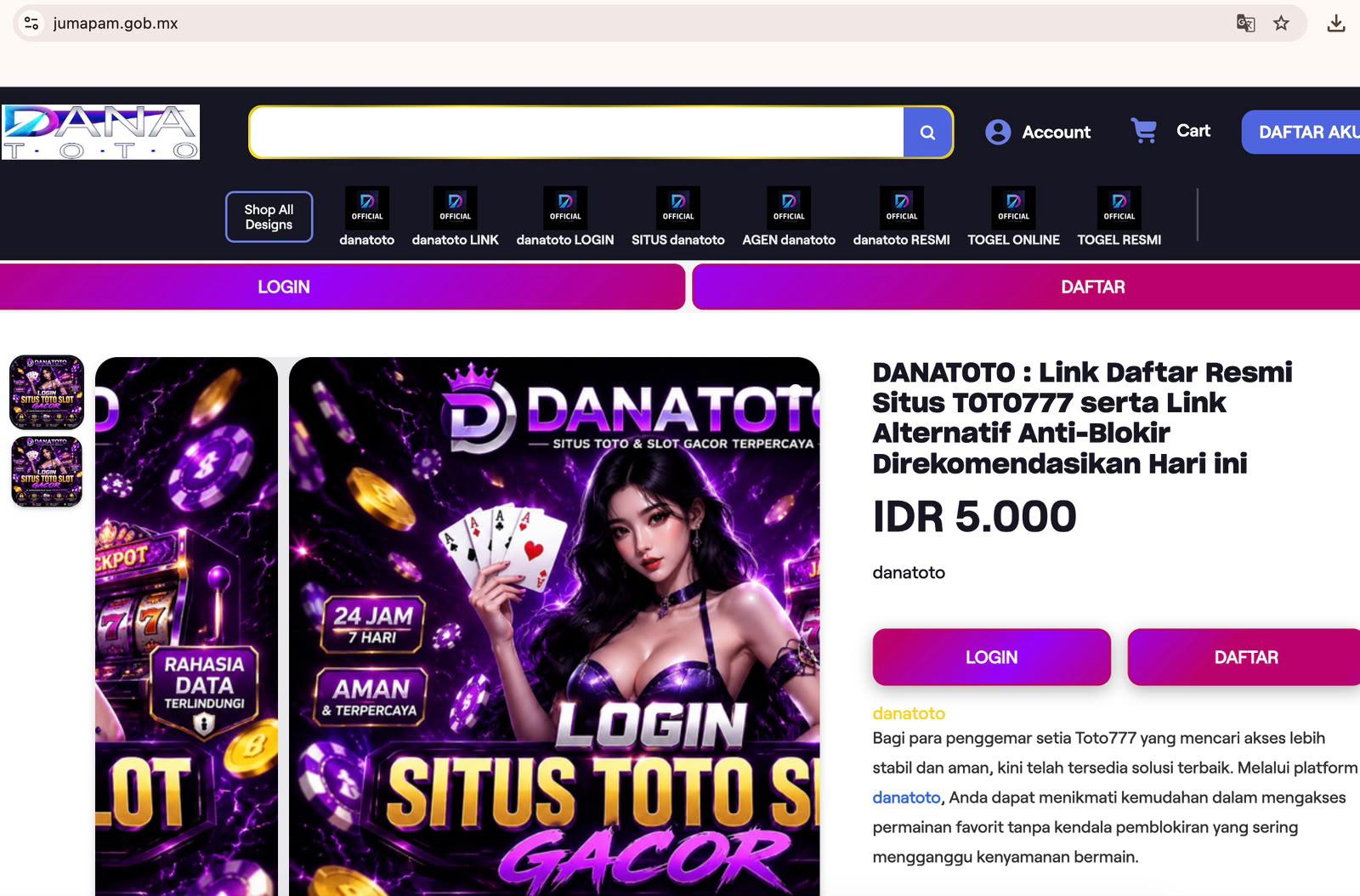 $!Vulneran sitio web de Jumapam para promocionar plataforma de apuestas