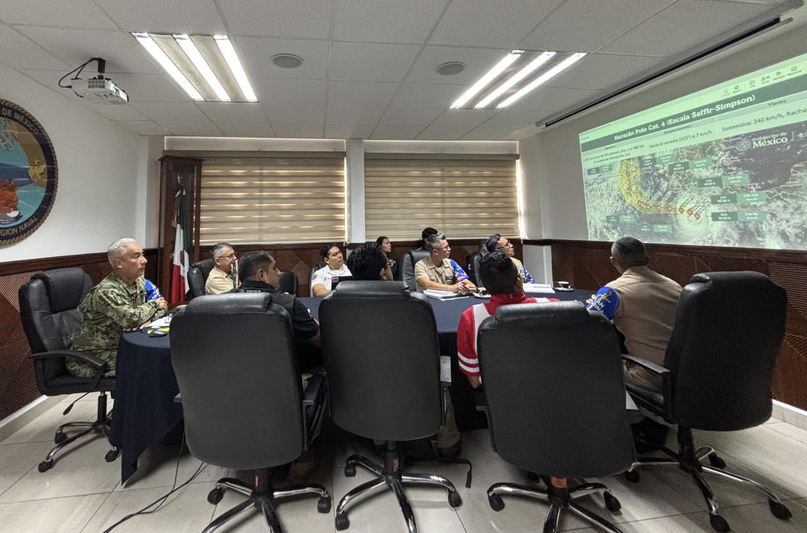 $!Marina activa acciones del Plan Marina ante la presencia del Huracán Polo en el Pacífico