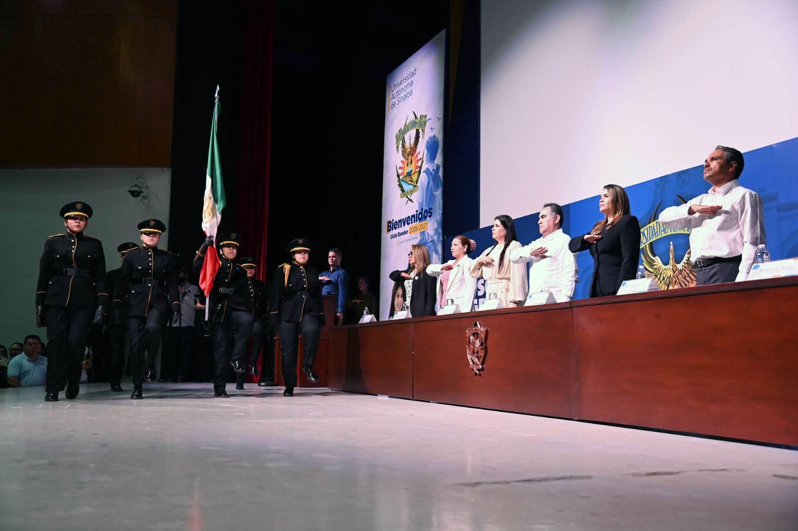 $!Inauguran UAS el Ciclo Escolar 2026-2027; dan la bienvenida a más de 160 mil estudiantes