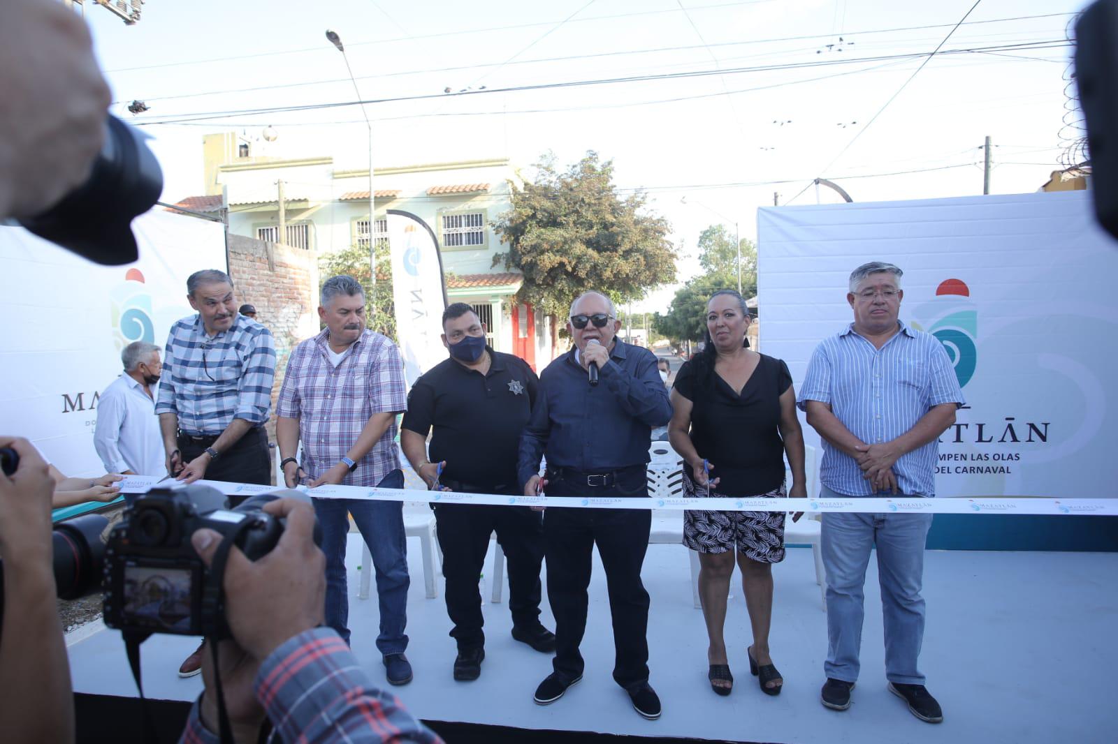 $!Gobierno de Mazatlán inaugura obras por más de $5.5 millones en Hogar del Pescador y Salinas de Gortari