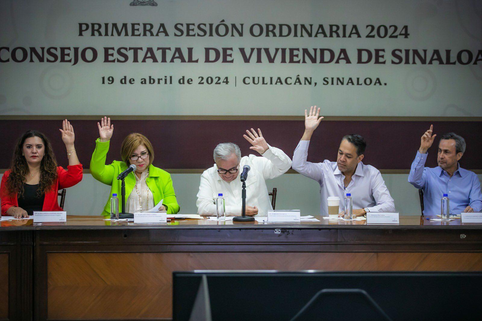 $!Rocha Moya encabeza sesión de aprobación del Programa Estatal de Vivienda 2024 para Sinaloa