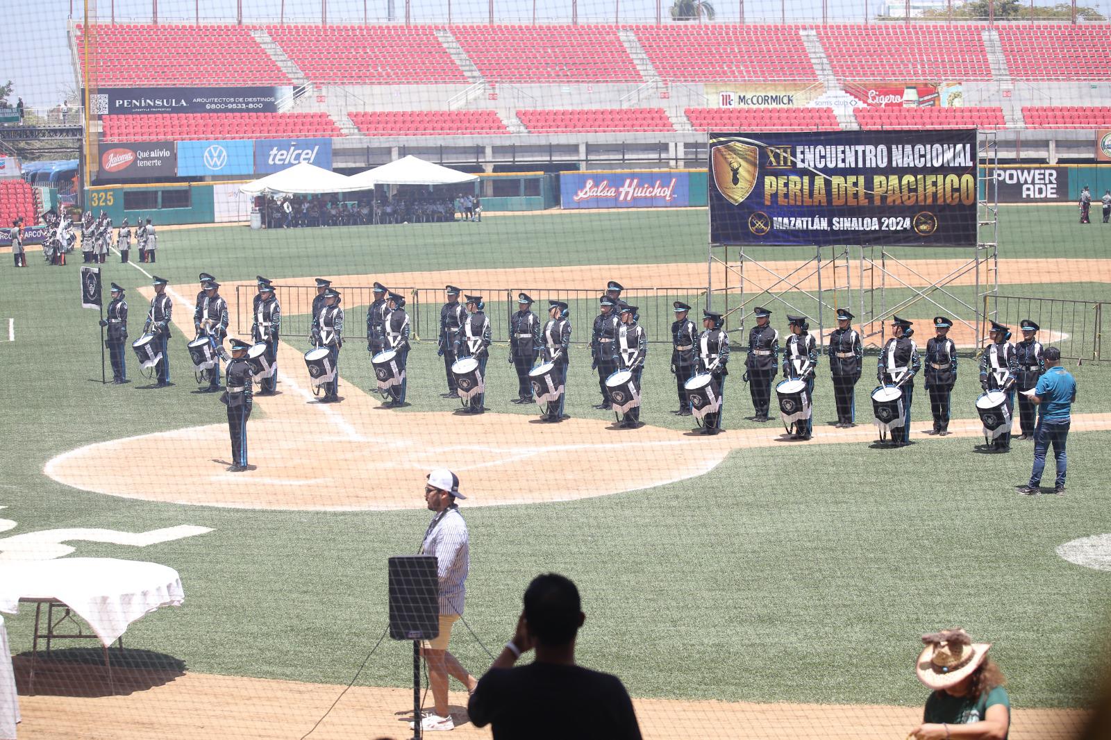 $!Bandas de Guerra de todo el País participan en Encuentro Perla del Pacífico