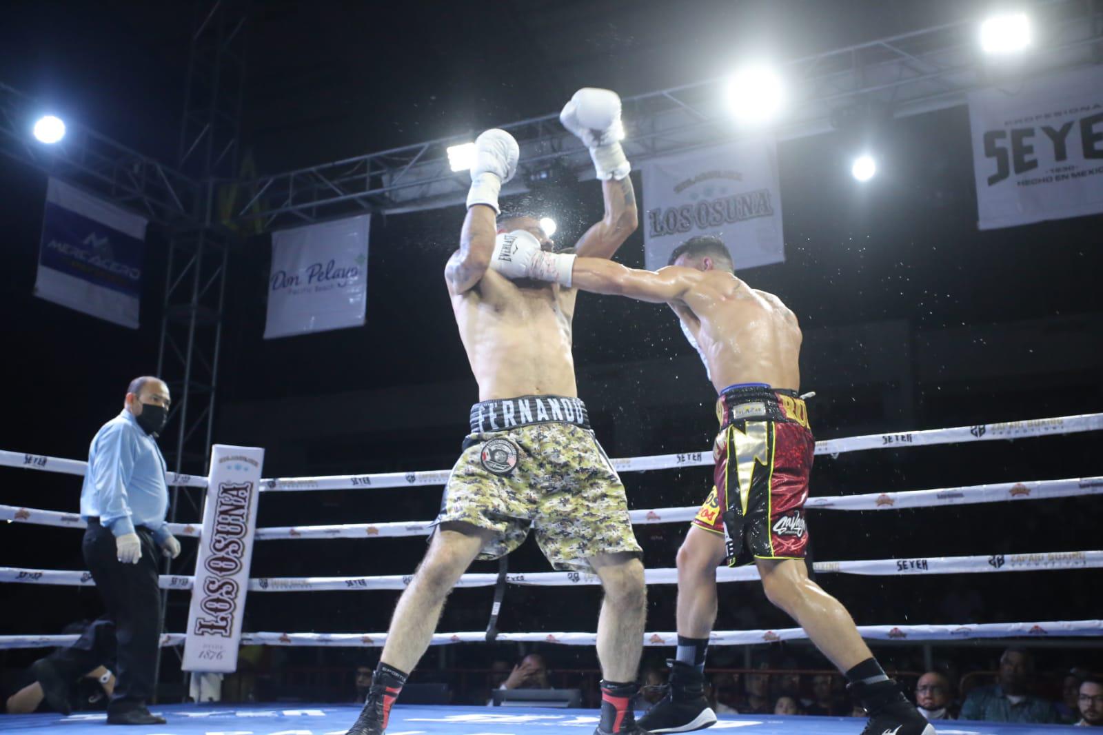 $!‘Veneno’ Aréchiga mantiene el invicto en pelea estelar de función ‘Rumbo a la Gloria’