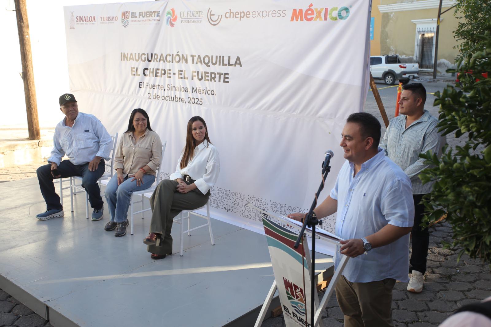 $!Inauguran nueva taquilla del Tren Chepe Express en El Fuerte