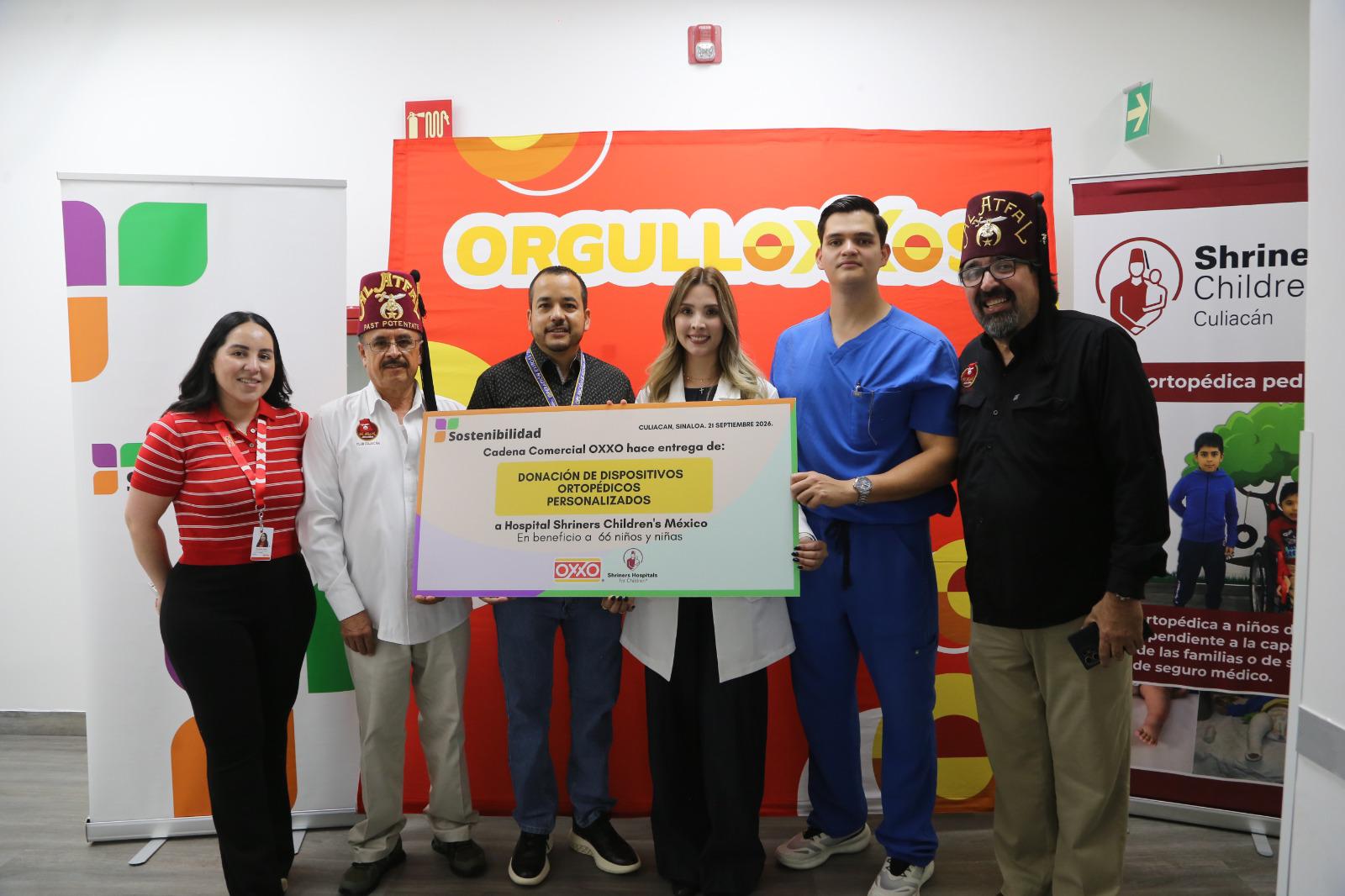 $!OXXO hizo la entrega oficial de los dispositivos ortopédicos a Shriners Children’s.