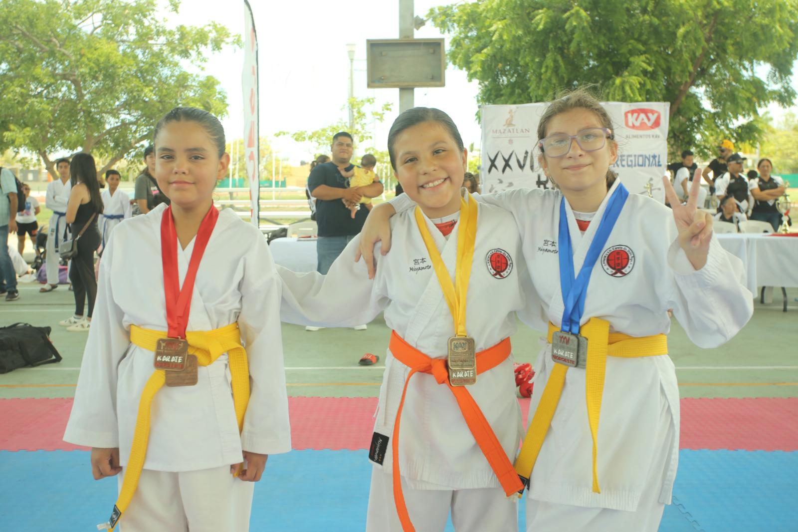$!Surgen primeros campeones de Copa Regional de Karate Noroeste