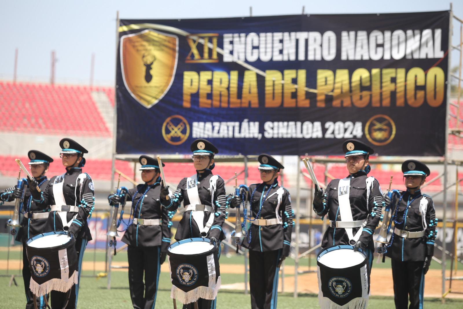 $!Bandas de Guerra de todo el País participan en Encuentro Perla del Pacífico
