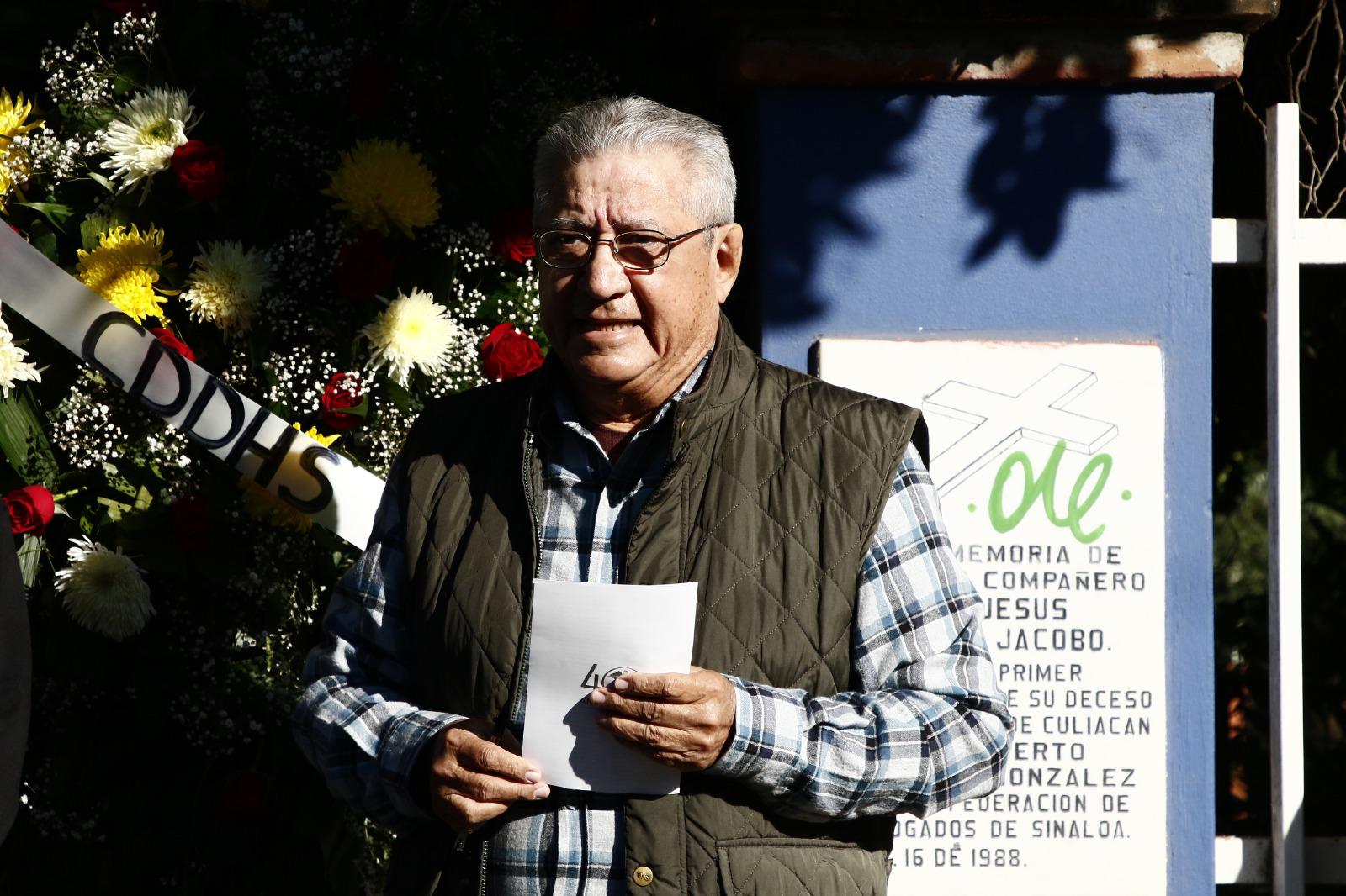 $!Llaman a combatir la impunidad, a 36 años del asesinato del periodista Jesús Michel Jacobo